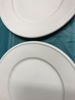 Set Of Two Mason Craft & More 11” Plates White Vintage Serving Plate Rare