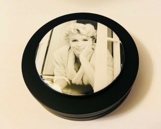 Vintage 1980s " Marilyn Monroe " In Window Black/white Powder Compact Rare