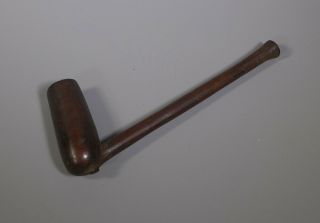 Antique South African Zulu Wooden Tobacco Pipe Tribal Treen