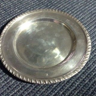 Sterling Silver Small Tray Or Plate 5 Inches Round