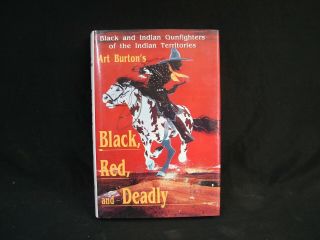 Rare Book Black Red And Deadly Art Burton First Edition Inscribed Signed