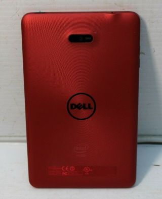Dell Venue Model T01C003 T01C 7inch WiFi Tablet RARE RED COLOR 2