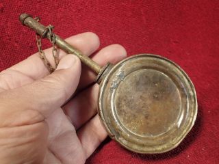 Antique Very Old Brass Oil Can Oiler