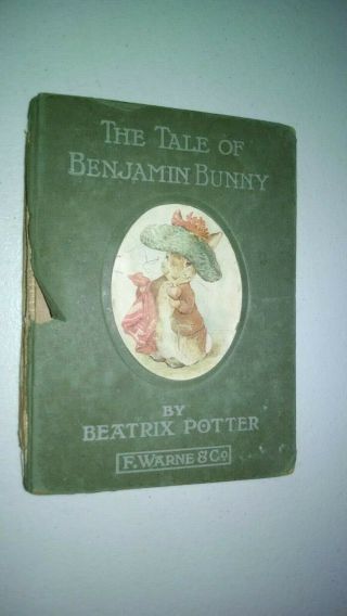 Antique First Edition Beatrix Potter " The Tale Of Benjamin Bunny " 1904