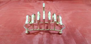 A Very Elegant Vintage Silver Plated Toast Rack.  Made In England.