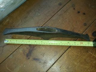 Antique Hand Forged Iron Ice Pick Axe Hammer Head Tool