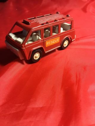 Rare Vintage Tootsietoy Vehicles 1970 Fire Chief Bus Van Rescue