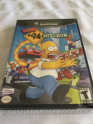 The Simpsons: Hit & Run (gamecube,  2003) Complete Black Label Rare