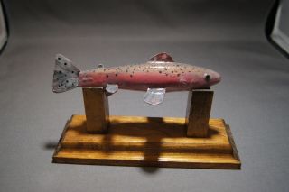 Weighted Trout Fish Decoy By Bk (bill Karsten) 42