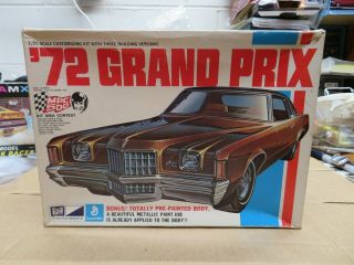 1/25 Mpc 1972 Pontiac Grand Prix Empty Model Box Only.  1 - 7221