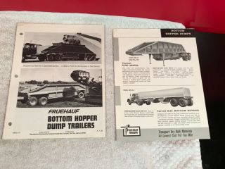 Rare 14 Page Fruehauf Truck Trailers Dealer Sales Brochure