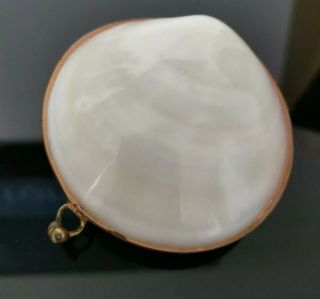 RARE Antique 20th Century Shell & Brass Mounted Purse 3