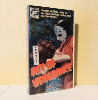 Act Of Vengeance (1974) RARE OOP Thorn EMI VHS Horror Slasher Revenge Rape Squad 2