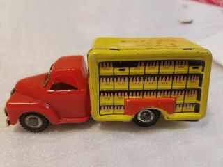 Japan Tin Friction Coca - Cola Delivery Truck Rare