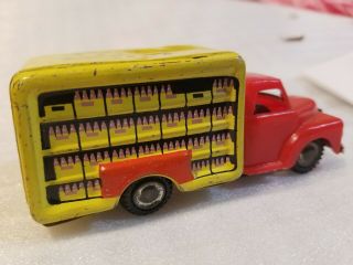 Japan Tin Friction COCA - COLA DELIVERY TRUCK RARE 3