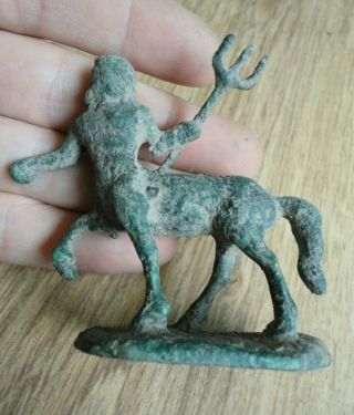 Circa 200 - 300 Ad Ancient Roman Bronze Statuette Of Centaur European Finds