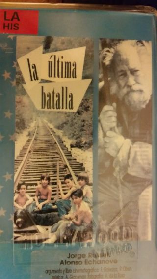 La Ultima Batalla.  Jorge Russek,  Alonso Echanove.  Rare Spanish Video