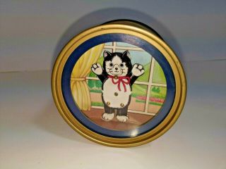Vintage Otagiri Dancing Cat Music Box 12/1030 Wind Up Animated Japan Rare Euc