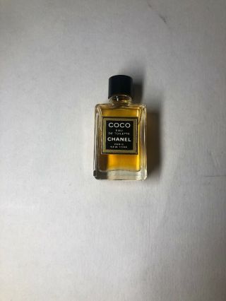 Vtg Rare Coco Chanel Eau De Toilette Miniature Mini Small Sample Size Bottle