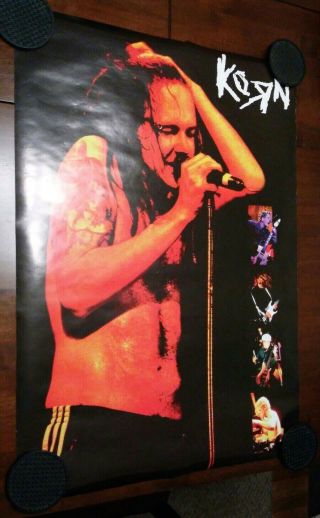Vintage Rare Korn Life Is Peachy Era Metal Band Poster