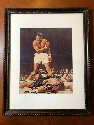 Rare Jsa Loa Boxing Great Muhammad Ali " Aka Cassius Clay " Signed Framed Photo