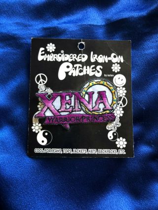 Very Rare Official Xena Logo Embroidered Iron - On Patch - Never