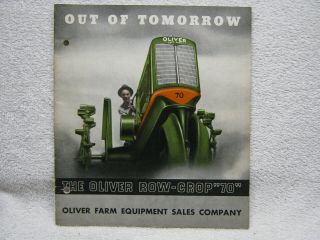 Antique 1937 Oliver Tractor Brochure