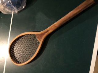 1920s Antique Wood Tennis Racket Wooden Vintage Collector’s Item