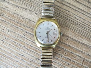 Vintage Pierpont Of Switzerland Mechanical 21j Watch With Date - Running