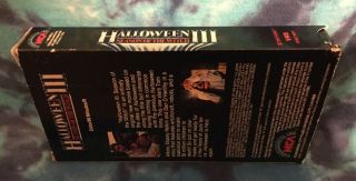 Halloween III Season Of The Witch VHS MCA Rare 1982 3