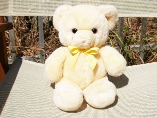 Rare Vintage Gund - Butter Yellow - Karitas Tender Teddy Bear - 13 " - 5612 - 1983