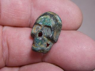 Rare Medieval Skull Mount Metal Detecting Detector Finds