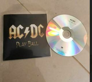 Ac/dc - Play Ball - Rare Promo Cd With Press Sticker