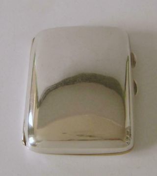 A Sterling Silver Small Cigarette Case Birmingham 1933 S.  Blanckensee & Sons Ltd