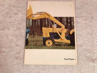 Rare 1968 Ford Tractors 11 Page Dealer Advertising Brochure