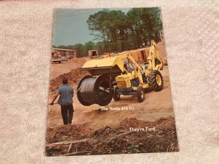 Rare 1967 Ford Tractors 7 Page Dealer Advertising Sales Brochure