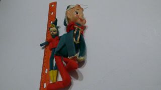 Set Of 2 Rare Vintage Elf On A Shelf Figures 1960 