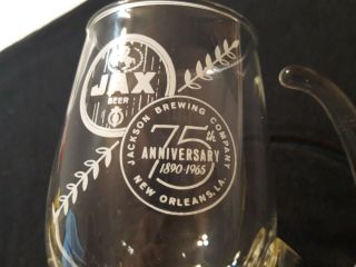 Rare Jax Beer 75th Anniversary Bar Glass Jackson Brewing Co Orleans La