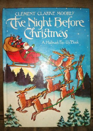 Rare The Night Before Christmas By Clement Clarke Moore’s A Hallmark Pop - Up Book