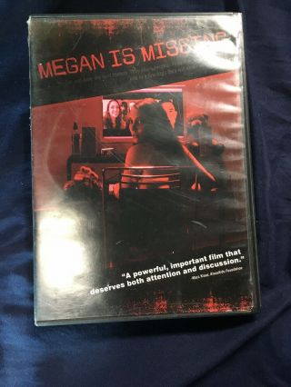Megan Is Missing (dvd,  2011) Htf Rare Oop Anchor Bay Amber Perkins Horror Dvd