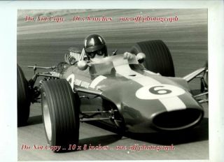 Graham Hill Lotus 49 British Grand Prix 1967 Rare Photograph