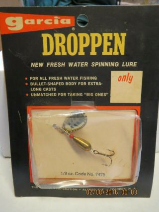 Vintage Garcia Droppen Fresh Water Spinning Lure 1/8oz Old Stock