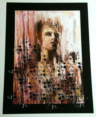 David Bowie Ghost Of Ziggy Signed Limited Edition Giclee Art Print S&n 5/69 Rare