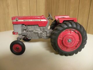 Vintage 1/16 Ertl Massey Ferguson 175 Farm Toy Tractor W/rare Diecast Rear Rims