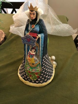 Jim Shore Disney Traditions Rare Snow White Evil Queen/witch " Wicked " Figurine