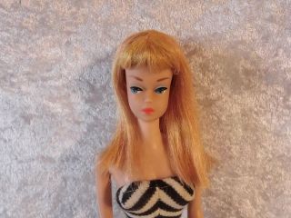 Vintage Barbie Color Magic Vibrant Ash Blonde Long Hair Wig Rare Japan 1960 