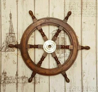 Ship Wheel Wall Decorative Item 18 " Nautical Design Ship Wheel Pirate Captains