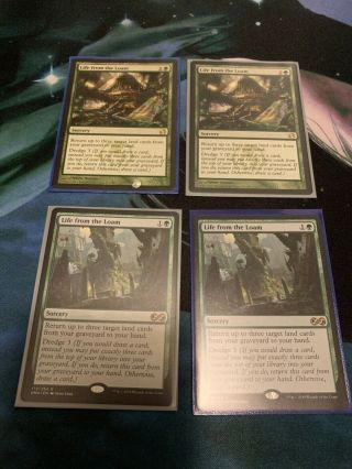 Mtg Life From The Loam Rare (4) Nm