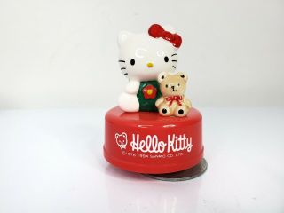 Rare Vtg 1994 Hello Kitty Sanrio Music Box Musical Ceramic Figurine 4.  5 "