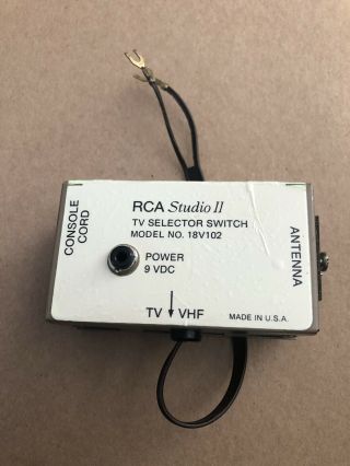 Vintage Rare Rca Studio Ii Video Game Tv / Game Switch Box & Great